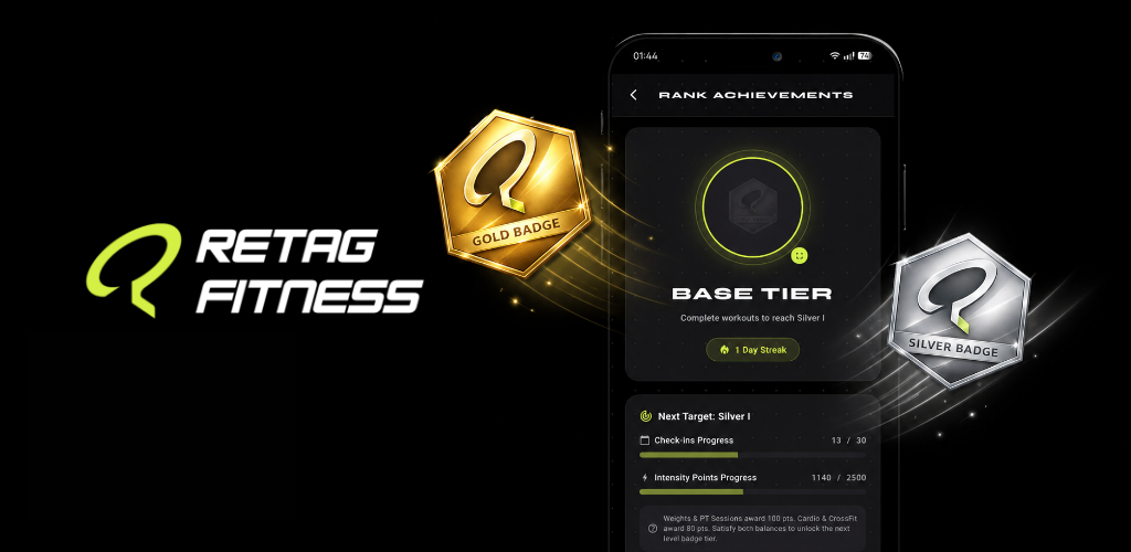 Retag Fitness App Interface